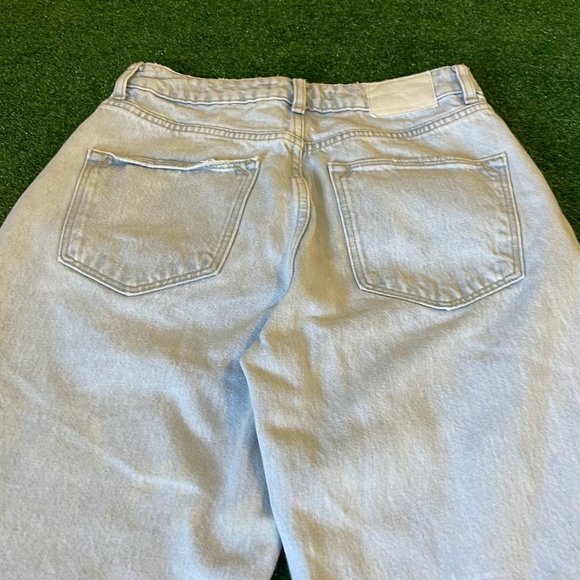 Zara Women's High Rise Mom Fit Blue Jeans Pants Size 04 - Picture 13 of 13